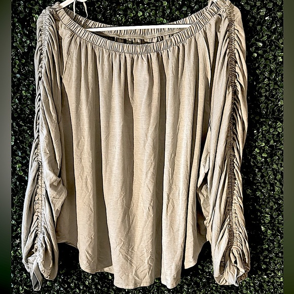 🛑SOLD🛑Free People Serenade One-Shoulder Long Sleeve T-Shirt/BLOUSE - Picture 6 of 12